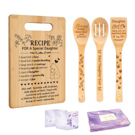 Daughter Gifts from Mom, Daughter Birthday Gifts Cutting Board Set