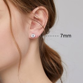 Mens Earrings Studs Diamond Earrings Men Mens Earrings For Women Stud Earring Silver Earrings Mens Diamond Earring For Men 7mm