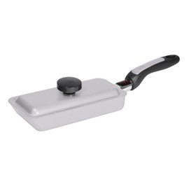 Strix Design SA-153 Long Pan with Lid, Simple Mini Gray, 3.1 x 7.1 inches (8 x 18 cm), Gas Fire Only, Convenient for Warming Retort Foods