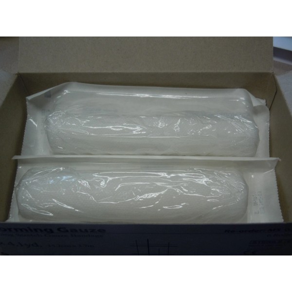 Medsource Sterile Conforming Gauze: Sterile, White, Polyester Yarns, 6" x4.1yd