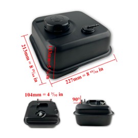 YAMAKATO GAS TANK for Predator 212 Non Hemi 69730 69727（3.53 liters/0.93 gallon）