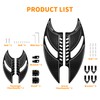 HCmotorku Motorcycle Floorboards Set Driver Passenger Footboards Front Rear Foot