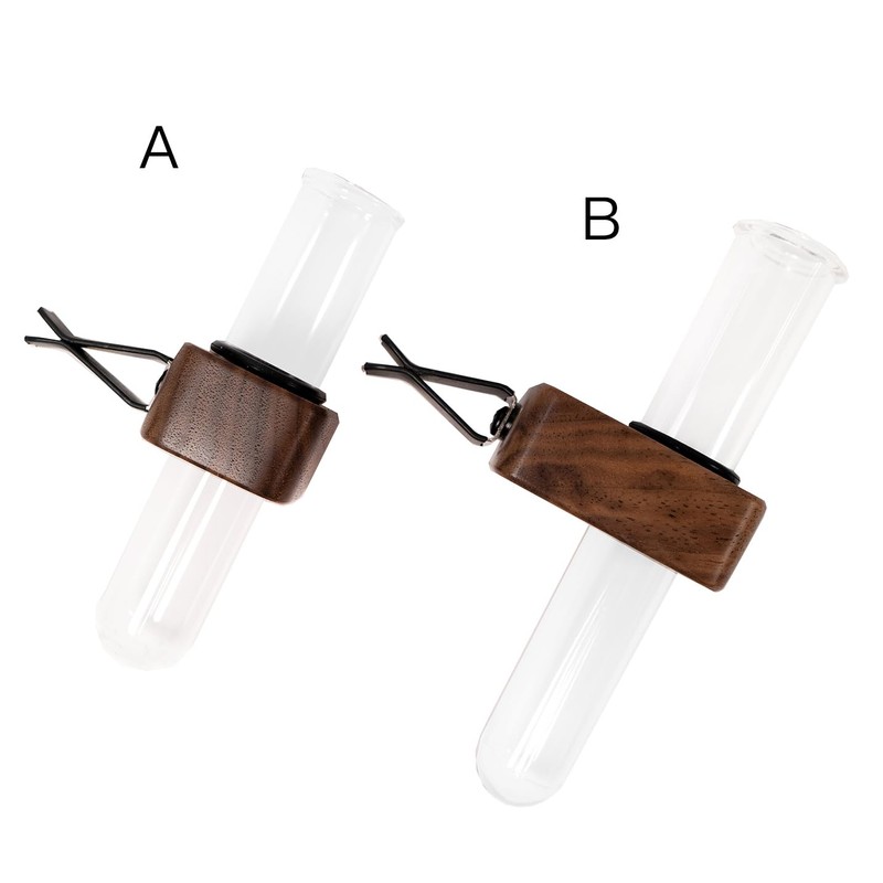 LVBRT 2 PCS Car Propagation Vase Vent Clip, Black Walnut