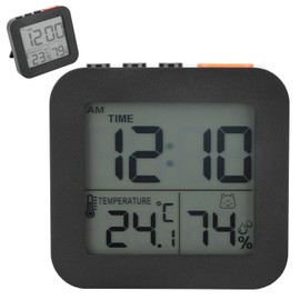 Kinberry Digital Shower Clock with Large LED Clear Display,Bathroom Clock Monitors Temperature in C/F and Humidity Countdown Function Bathroom Clock for Shower Cooking