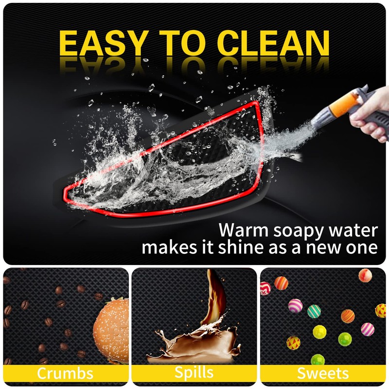 Asgohme Anti-Dust Upgraded Interior Pads Accessories, Compatible with Dodge Challenger