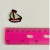 Red White Sailboat DIY Sew On Patch Embroidered