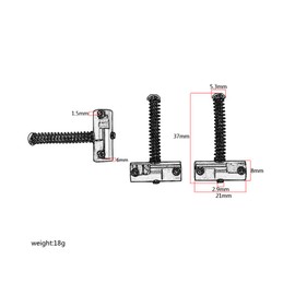 Alnicov 3PCS Guitar Compensated Bridge Saddles Set 10.8mm Barrel-Style Bridge Saddle for Telecaster Tele Style Electric Guitar