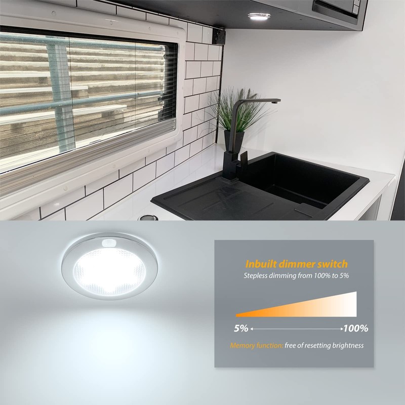 Dream lighting 12Volt RV LED Panel Downlight 3 inch Ceiling