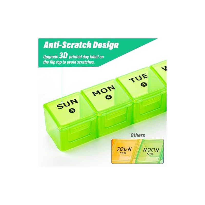 mossime Mossime Large Monthly Pill Box Organiser 4 Week, Pill