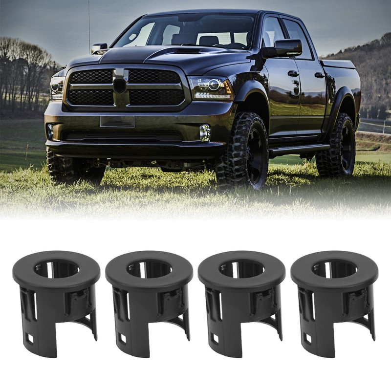 4Pcs Parking Assist Sensor Bezels,KIMISS ABS Front Rear Parking Aid