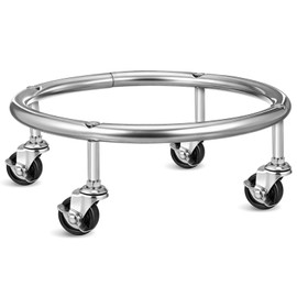 Luxshiny Movable Propane Cylinder Base, Propane Tank Stand with Wheels