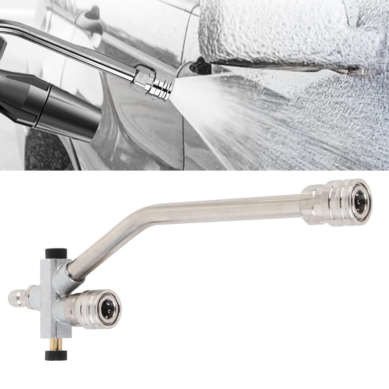 Luocute Foam Cannon Dual Connector Accessory, 6000psi Pressure Washer Double