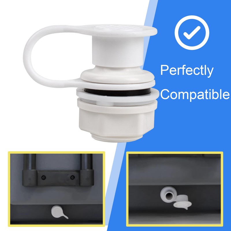 Coolers Replacement Drain Plug for Igloo Cooler, Triple-Snap Cooler Drain