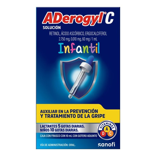 ADerogyl C Multivitamínico Infantil Frasco con Gotero 30 ml. Auxiliar