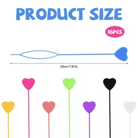 16 Pcs Hair Beader Tool For Braids - Quick Bead Threader For Hair Styling Kit With Magic Topsy Tail Ponytail Maker (8 Colors)