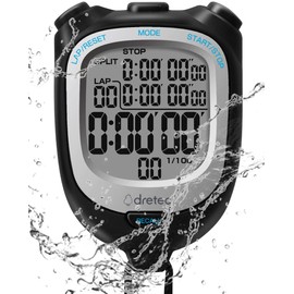 Doritec SW-122BK Stopwatch, Spear W, Black