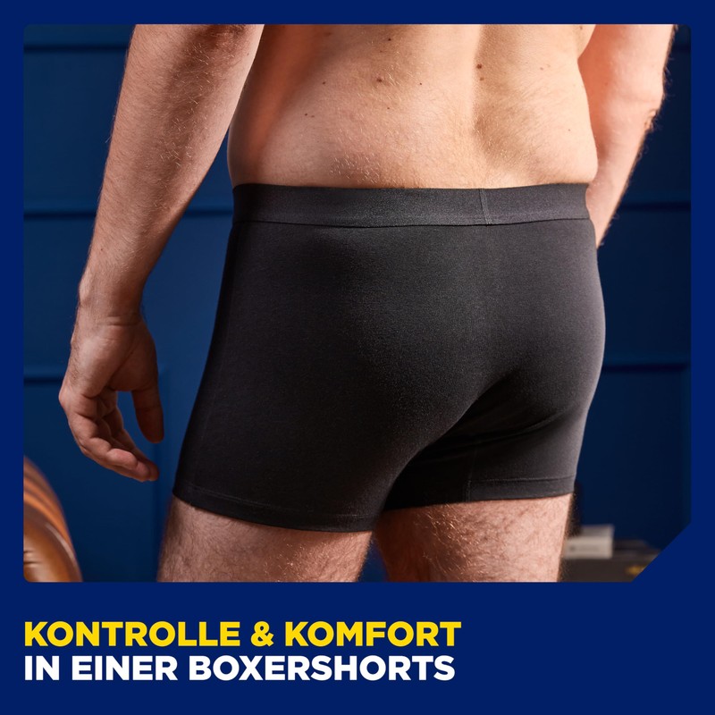 TENA Men Protective Boxer Shorts M