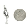 LGU Sterling Silver Biellmann Spinning Figure Skater Ice Dancer Charm
