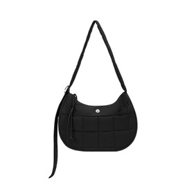 WESTBRONCO Puffer Crescent Shoulder bags for Women Puffy Quilted Handbags, Nylon Shoulder Purse with Adjustable Strap