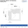 VARIOSAN 16393 Wall Plate 3/4 Inch 90° Wall Angle Brass
