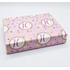 2 Sheets 10th Birthday Multi Colour Hearts Pink Background Wrapping