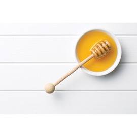 HIC Kitchen Honey Syrup Dipper Server Stick, Beechwood, FSC-Certified, Responsibly Forested, Set of 4, 6-Inch