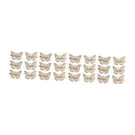 SAFIGLE 24pcs Metal Butterflies Hair Clips Delicate Hairpins for Women Elegant Headdress Accessories for Parties Weddings and Special Occasions for Various Hair Styles