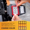 DYSO UTV Side Rear View Mirrors w/ Spot Lights For