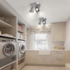 SEEBLEN 3-Light Industrial Directional Track Lighting with Pull Chain On/Off,