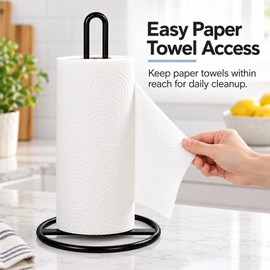 Freestanding Paper Towel Holder for Kitchen – Easy-Access Countertop Roll Stand for Everyday Home Use