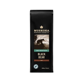 Muskoka Roastery Coffee, Black Bear, Decaf Dark Roast, Ground Coffee, 400g