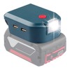 Battery Power Adapter Power Tool 2 USB LED Mobile Lights