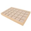 Jewelry Storage Display Trays Multipurpose 24 Grids Jewelry Tray for