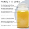 Village Candle Coconut Vanilla Large Glass Apothecary Jar Scented Candle,