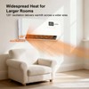 Electric Wall Mounted Heater with Remote Control, 24H Timer, ECO