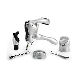 Rabbit Wine Tool Kit (Silver), 6 Piece Set