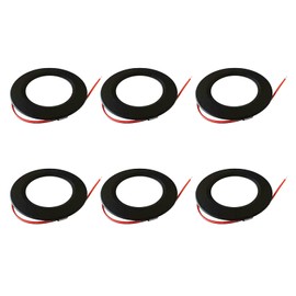 MAX COOL 6 Pack 12V RV LED Spot Ceiling Light, 3W Round Recessed Roof Interior Lamp, Downlight for Caravan Camper Van Boat Warm White