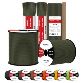 Brotree Paracord 550 4mm 10M 100% Nylon Rope 7 Strands Type III Parachute Cord for Survival, Outdoor and DIY - 250kg Breaking Load (Army Green)