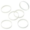 ONLYKXY White Flat Natural Rubber Band Silicone Soft Elastic Band