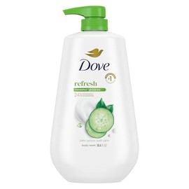 Dove go fresh Gel de baño, Fresca hidratación con Dosificador 1 L.