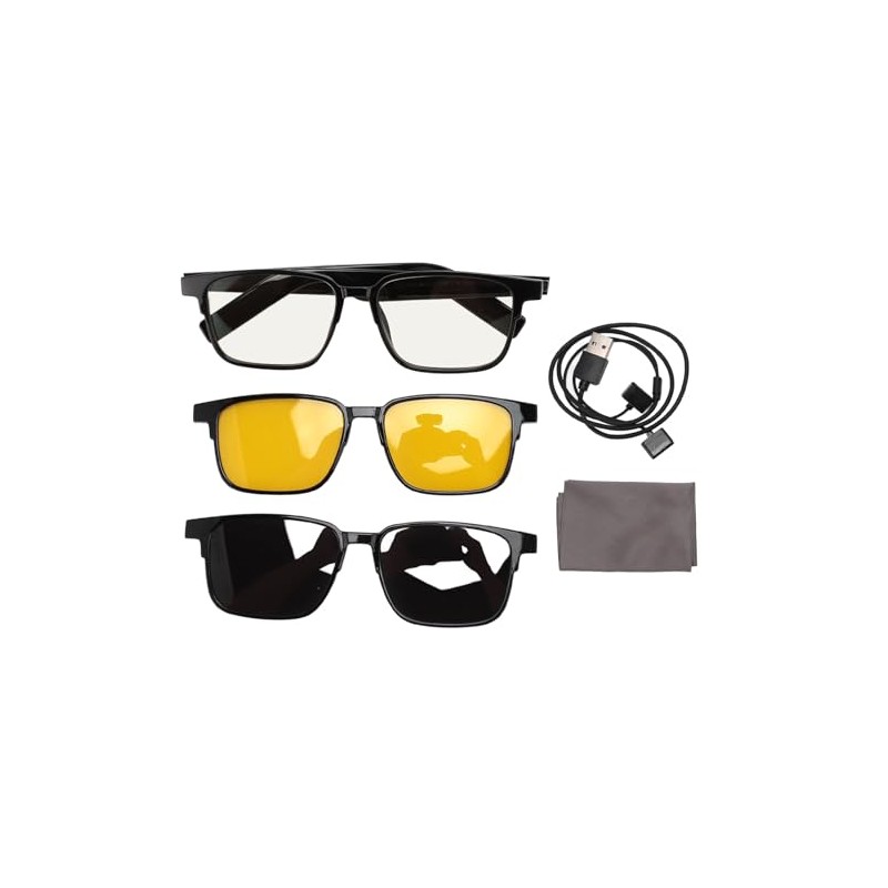 Hilitand Gafas Inteligentes, Gafas de Sol Inalámbricas Bluetooth con Parlantes