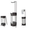 PremiumRacks Vintage Toilet Paper Storage Holder - Free Standing -