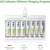 EBL 16x AAA Rechargeable Batteries Triple A 1100mAh NiMH +AA