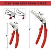Mayouko 6"&8" Kiwi Bent Head Needle-Nose Pliers, Angled Head Long
