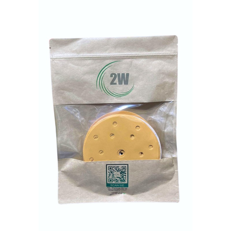 2W Basic Gold Disc Sandpaper Diameter 150 mm 15-Hole Grain