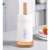 Kitchen Roll Holder, Freestanding Wooden Kitchen Roll Stand, Non-Slip Paper