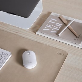 Aptiq Wireless Mouse White - Bluetooth + USB (Dual Mode) - Neutral - Quiet and Precise