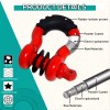 Aaiwa 2PCS 3/4" Strength Shackle D-Ring Set For Tow Strap