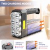 8 LED Solar Flashlight with COB Sidelight, 1000 Lumens Solar