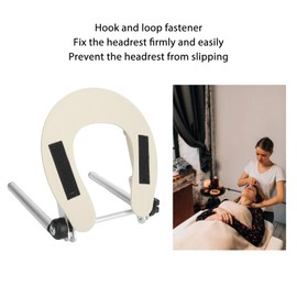 Soporte Facial para Mesa de Masaje, Soporte Facial de Aluminio de ángulo Ajustable que Fija Firmemente el Reposacabezas para un Spa Cómodo, Soporte Central Hueco para